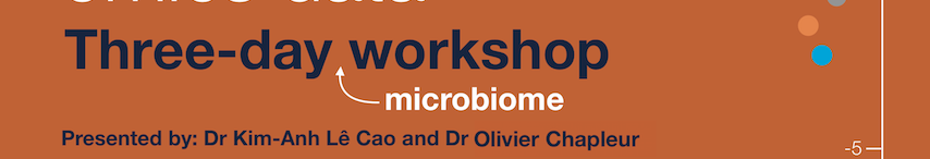 April 15 – 17 2019, Melbourne AUS (beginner, microbiome)